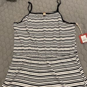 2/$20 Black and White Striped Romper